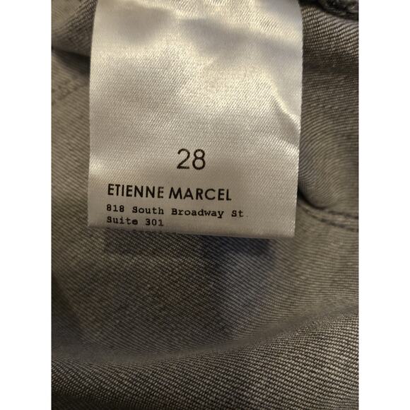 Etienne Marcel Red Zipper Zebra Jeans Women's 28 Gray/Black - Picture 4 of 9